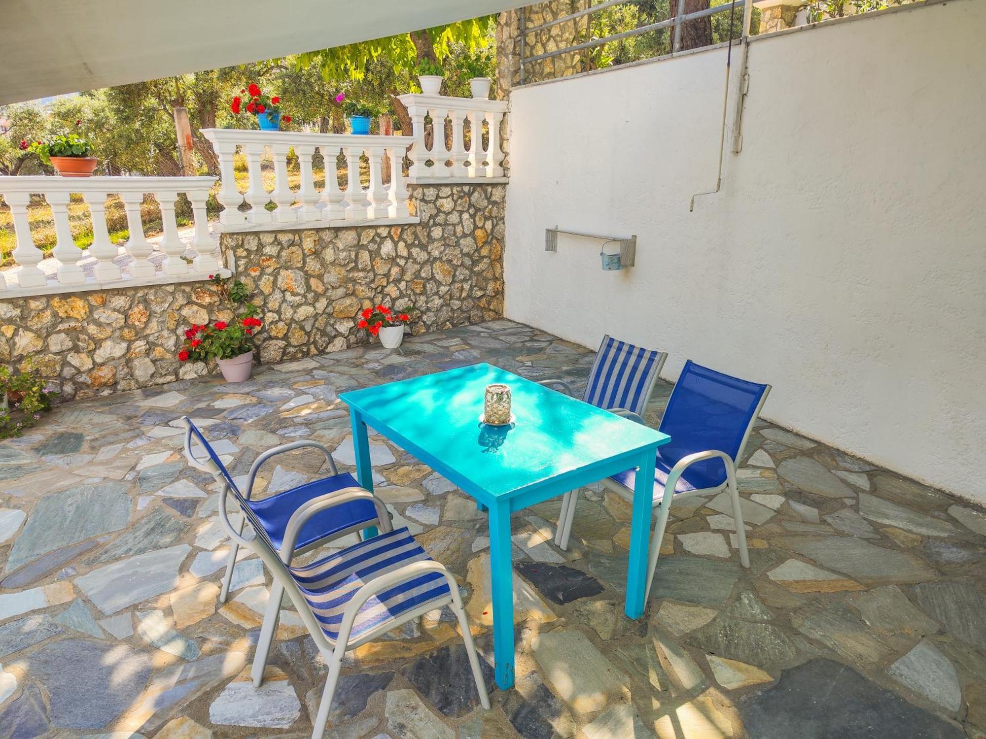 Ellinas Hotel Hriszí Amudiá Kültér fotó